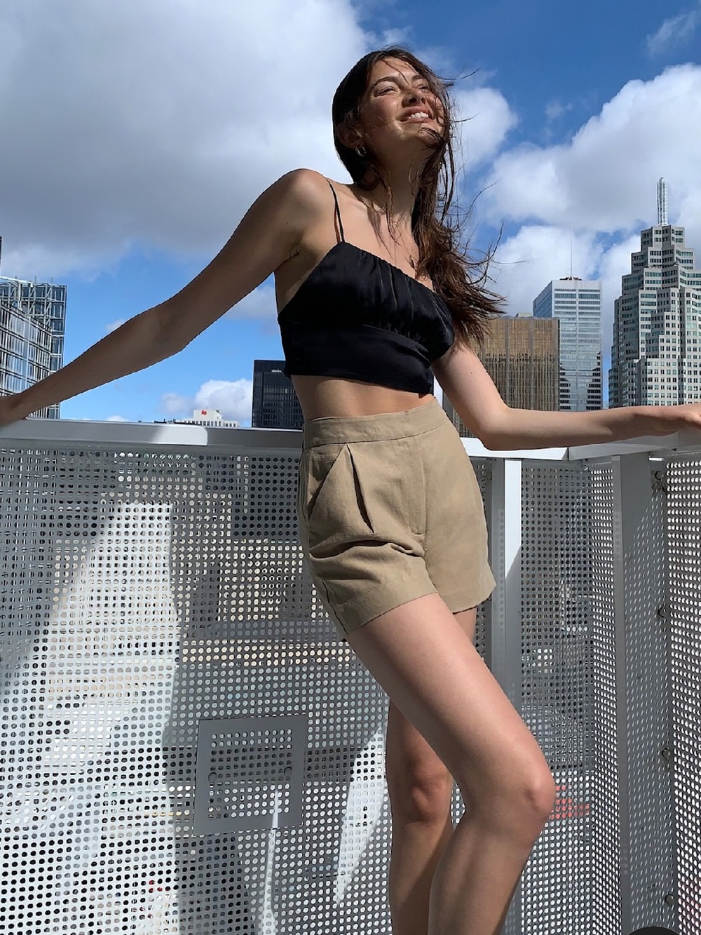 Aritzia Fable Linen Mini Short $78 Sz 00